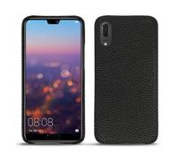 Coque cuir Huawei P20 - - Noir - Cuir grainé
