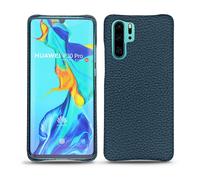 Coque cuir Huawei P30 Pro - - Bleu - Cuir grainé
