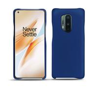 Coque cuir OnePlus 8 Pro - - Bleu - Cuir lisse