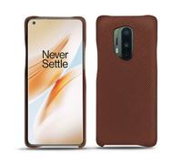Coque cuir OnePlus 8 Pro - - Marron - Cuir saffiano
