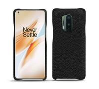 Coque cuir OnePlus 8 Pro - - Noir - Cuir grainé