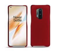 Coque cuir OnePlus 8 Pro - - Rouge - Cuir lisse