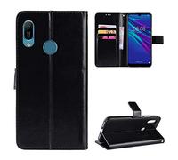 Coque Cuir pour Huawei Y6s 2019 ,Coque pour Huawei Y6s 2019 JAT-LX1 JAT-L21 JAT-LX3 JAT-L23 JAT-L41 / Honor Y6s JAT-L29 / Y6 2019 / Y6 Prime 2019 / Honor 8A JAT-LX9 Coque Housse Etui Cover Black