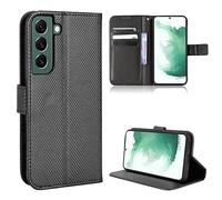 Coque Cuir pour Samsung Galaxy S22 5G Coque Housse Etui Cover,Coque pour Samsung Galaxy S22 5G SM-S901B SM-S901B/DS SM-S901U Coque Etui en Cuir PU pour téléphone Portable Black