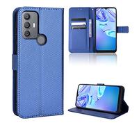 Coque Cuir pour TCL 30 SE Coque Housse Etui Cover,Coque pour TCL 30 E,Coque pour TCL 306/305 6165H 6127A X668 6102H 6102D Coque Etui en Cuir PU pour téléphone Portable Blue