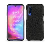 Coque cuir Xiaomi Mi 9 - - Noir - Cuir grainé