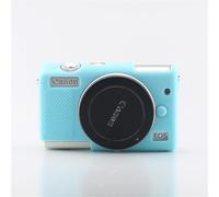 Coque d'armure en silicone souple pour appareil photo,coque en caoutchouc antichoc,IL EOS,M100,M200 - Type M100 M200 SkyBlue