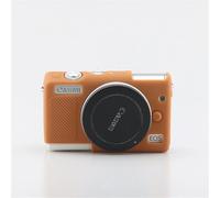 Coque d'armure en silicone souple pour appareil photo,coque en caoutchouc antichoc,IL EOS,M100,M200 - Type M100 M200 Brown
