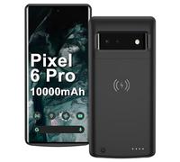 Coque de Batterie 10 000 mAh pour Google Pixel 6 Pro 6,7", Coque de Protection Portable et Robuste avec Chargement sans Fil