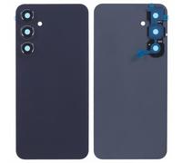 Coque de batterie compatible avec Samsung Galaxy A55 5G SM-A556 A556 A556B arrière arrière arrière coque en plastique + lentille avec cadre appareil photo + double face (marine)