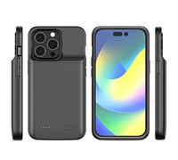 Coque de Batterie pour iPhone 14 Pro, 10000 mAh - Coque de Protection Portable Fine pour iPhone 14Pro 13Pro - Batterie Rechargeable de Secours pour iPhone 14 Pro (6,1")