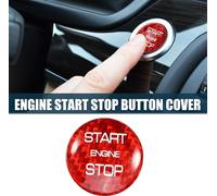 Coque De Bouton De Démarrage Du Moteur Pour Land Rover Discovery Résistante | Autocollant De Commutateur D'Allumage Rouge 1 Pièce