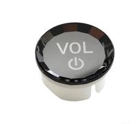 Coque de bouton de volume en cristal pour MGU G20 G28 G14 G15 G16 G29 G07 G05 X6 3 4 8 Series Z4 i8 Bordure en ABS argenté pour bague Décoration intérieure résistante aux rayures