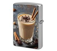 Coque de briquet personnalisée en métal pour briquet au lait de poule - Réutilisable et résistante aux chocs - Sans insert - Cadeau pour homme, femme, papa, mari
