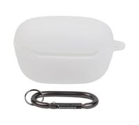 Coque de casque en silicone résistant aux chocs et à la transpiration avec mousqueton, pour JBL pour Endurance Race 2 (blanc)