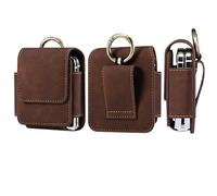 Coque de Ceinture Cuir pour Smartphone Homme, Pochette pour Téléphone Portable de Ceinture Compatible avec Samsung Galaxy Z Flip 4/Z Flip 3/Z Flip 4G 5G/Motorola RAZR 5G/Huawei P50 Pocket/Pocket S