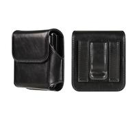 Coque de Ceinture en Cuir pour Smartphone Homme, Pochette pour Téléphone Portable de Ceinture Compatible avec Samsung Galaxy Z Flip 6 5 4/Z Flip 3 2 1 4G 5G/Motorola RAZR 5G/Huawei P50 Pocket/Pocket S