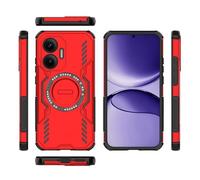 Coque de chargement sans fil pour Xiaomi Redmi Turbo 4 Pro 5G (version domestique) - Robuste et résistant aux chocs - Rigide et fin - Support sans fil (rouge)