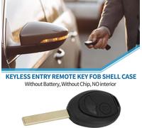 Coque De Clé À 2 Boutons Pour Télécommande D'Entrée Sans Clé De Remplacement Pour Bmw Pour Mini Cooper 2002-2005