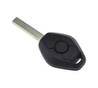Coque de istance de Voiture à 3 Boutons Compatible avec 3 Série E46 X3 E83 X5 E53 Z4 E85 Boîtier de Couverture de Boîtier de Clé PCF7935/ID44 Puce HU92 Lame de Clé
