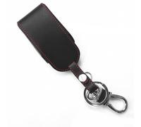 Coque de clé à distance intelligente en cuir compatible avec porte-clés à 5 boutons pour Jaguar XF XK XKR XJ XFR S modèles de 2007 à 2013