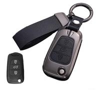 Coque de clé à distance pour Hyundai Elantra et Kia - Noir avec cordon