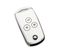 Coque de clé à rabat en matériau pour Honda Civic pour Accord pour Jazz pour HRV CRV CRZ 3 boutons, protection de clé de voiture anti-chute et résistante à l'usure avec ajustement précis des boutons
