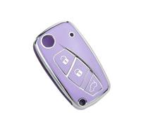 Coque de clé à Rabat en TPU à 3 Boutons Compatible avec Fiat 500 Panda Stilo Punto Grande Punto Bravo Doblo Ducato