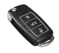 Coque de clé à télécommande compatible avec Volkswagen Polo Golf Passat Skoda Seat 3 touches VW-20✅