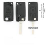 Coque De Clé Adaptable Pour Peugeot 107, Peugeot 207, Peugeot 307, Peugeot 308 Keyscar Pc3523