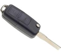 Coque De Clé Avec Lame Compatible Volkswagen Bora,Golf Iv,Passat,Polo,Sharan,TransporterBoitier Clef Plip Voiture Utilitaire Télécommande 2 Boutons