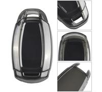 Coque de clé compatible avec Hyundai Elantra pour modèles Palisade Venue Accent avec bouton poussoir de démarrage du moteur, protection noire transparente 2018 2023