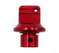 Coque de clé de moto hexagonale pentagonale en alliage d'aluminium compatible avec la plupart des clés de moto - Bleu, rouge, or, violet, noir (rouge)