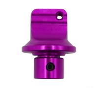 Coque de clé de moto hexagonale pentagonale en alliage d'aluminium compatible avec la plupart des clés de moto - Bleu, rouge, or, violet, noir (violet)