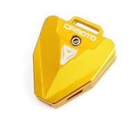 Coque de clé de moto Pour Cfmoto Cf650 650Nk 400Nk 250Nk 400Gt 250 400 650 Nk CNC Moto Clé Coque Capuchon Protection Porte-clés Pièces(Key cover YELLOW)