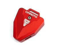 Coque de clé de moto Pour Cfmoto Cf650 650Nk 400Nk 250Nk 400Gt 250 400 Nk CNC Moto Clé Couverture Coque Et Porte-clés Accessoires De(Key cover Red)