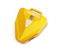 Coque de clé de moto Pour Cfmoto Cf650 650Nk 400Nk 250Nk 400Gt 250 400 Nk CNC Moto Clé Couverture Coque Et Porte-clés Accessoires De(Key cover YELLOW)