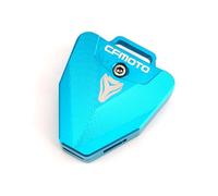 Coque de clé de moto Pour Cfmoto Cf650 650Nk 400Nk 250Nk 400Gt 250 400 Nk CNC Moto Clé Couverture Coque Et Porte-clés Accessoires De(Key cover Blue)