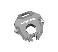 coque de clé de moto Pour Hon@&da VFR 800 1200 VFR800 VFR800 Moto CNC Accessoires Etui Clés Coque Porte-clés Porte-clés(Key cover Titanium)