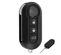 Coque de Clé de Voiture 3 Boutons pour Fiat 500 Brava Bravo Evo Grande Doblo Ducato Panda Punto, Boitier Télécommande Rechange Voiture Fiat 500