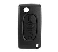 Coque de Clé de Voiture à 3 Boutons à Distance Flip Key Fob Case Blade Shell Compatible avec DISATATCH Scudo