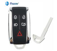 Coque de clé de voiture à distance Smart Keyless Go Fob Case 5 boutons pour Jaguar XF XK XKR X-Type S-Type 2007 2008 2009 201~1553