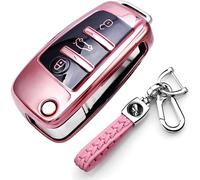 Coque De Clé De Voiture Compatible Avec Audi,A1 S1 A3 S3 Rs3 A4 S4 Rs4 A6 S6 Rs6 Q2 Q3 Q7 Tt Tts R8 Étui De Protection À Rabat 3 Boutons Avec Porte-Clés En Cuir