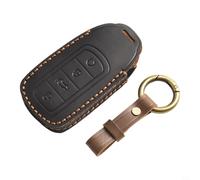 Coque de clé de voiture en cuir pour Chery 5, coque de protection noire, anti-chute, résistante à l'usure, couverture complète pour moulures et garnitures extérieures