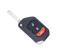 Coque De Clé De Voiture Pliable 2/3/4 Boutons pour Jeep pour Wrangler pour Rubicon pour Sahara JK JL 2018 SIP22(3 Buttons)