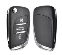 Coque de clé de Voiture Pliable à 3 Boutons, modifiée et Rabattable pour Peugeot 207 307 407 408 308 pour Citroen C4 C2 HU83 Blade CE0536
