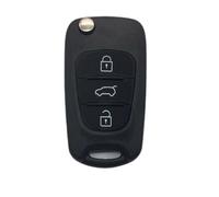 Coque De e Voiture Pliante À 3 Boutons Pour Hyundai Kia Le Noir