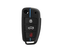 Coque De Clé De Voiture pour A1 A3 A6 C5 C6 Q3 Q2 Q7 TT TTS R8 S3 S6 RS3 RS6 A4(Blue)