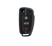 Coque De Clé De Voiture pour A1 A3 A6 C5 C6 Q3 Q2 Q7 TT TTS R8 S3 S6 RS3 RS6 A4(Blue)
