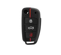 Coque De Clé De Voiture pour A1 A3 A6 C5 C6 Q3 Q2 Q7 TT TTS R8 S3 S6 RS3 RS6 A4(Red)